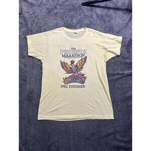 Phoenix Marathon Ktar 620 Shirt Mens Large Yellow 1982 Finisher Tee 80S